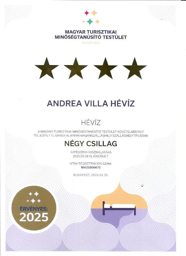 Andrea Villa Heviz II Balaton Екстериор снимка
